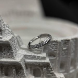 Кольцо-кликер с кристаллами Swarovski