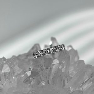 Кольцо-кликер с кристаллами Swarovski