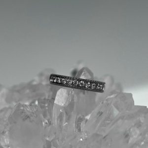 Кольцо-кликер с кристаллами Swarovski