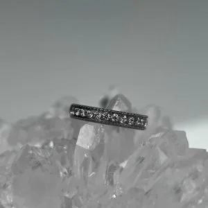 Кольцо-кликер с кристаллами Swarovski двойной ряд