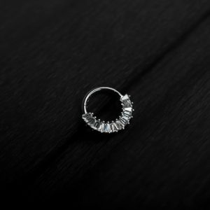 Кольцо-кликер с кристаллами Swarovski