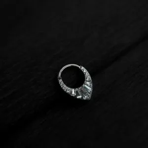 Кольцо-кликер с кристаллами Swarovski