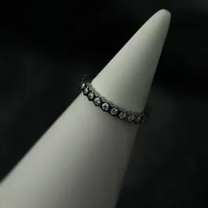 Кольцо-кликер с кристаллами Swarovski