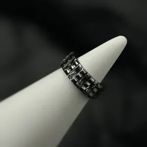 Кольцо-кликер с кристаллами Swarovski