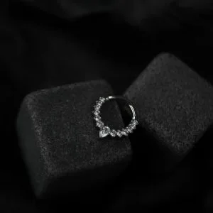 Кольцо-кликер с кристаллами Swarovski микрокристаллы