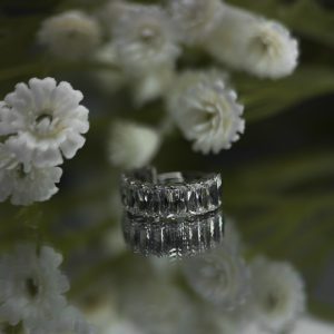Кольцо-кликер с кристаллами Swarovski