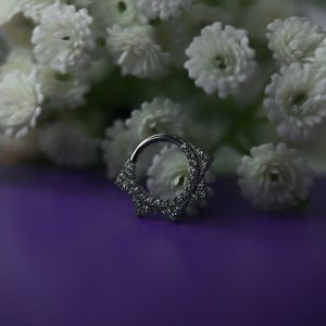 Кольцо-кликер с кристаллами Swarovski