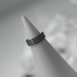 Кольцо-кликер с кристаллами Swarovski