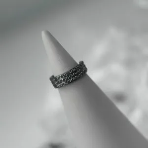 Кольцо-кликер с кристаллами Swarovski