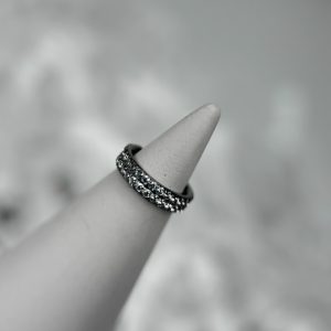 Кольцо-кликер с кристаллами Swarovski