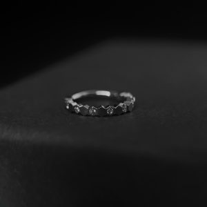 Кольцо-кликер с кристаллами Swarovski