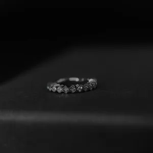 Кольцо-кликер с кристаллами Swarovski
