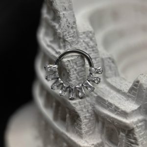 Кольцо-кликер с кристаллами Swarovski