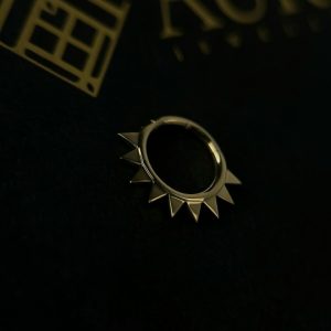 Кольцо-кликер Desert Sun из жёлтого золота