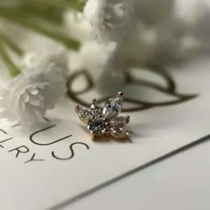 Топ Diadem из розового золота