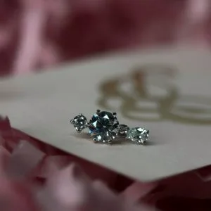 Накрутка Dribble с подвеской из белого золота c кристаллами Swarovski