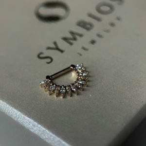 Кольцо-кликер Edelweiss из розового золота