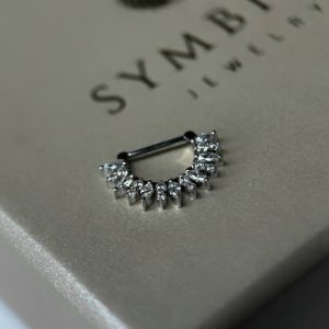 Кольцо-кликер Edelweiss из белого золота