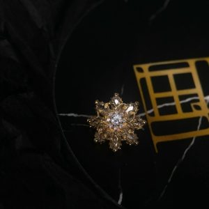 Накрутка Flores jewel из розового золота