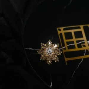 Накрутка Flores jewel из розового золота