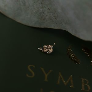 Топ Leaf в розовом золоте