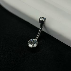 Украшение в пупок с кристаллами Swarovski