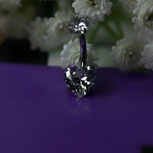 Украшение в пупок с кристаллами Swarovski