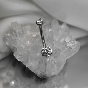 Украшение в пупок с кристаллами Swarovski