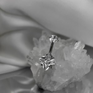 Украшение в пупок с кристаллами Swarovski