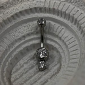 Украшение в пупок с кристаллами Swarovski