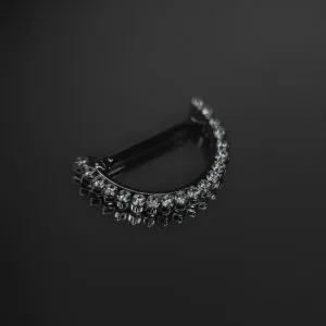 Кликер для пирсинга сосков с кристаллами Swarovski