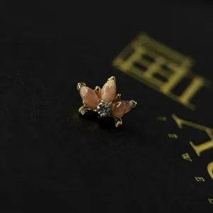Накрутка Royal Lilic из розового золота с камнями