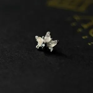 Накрутка Royal Lilic small из белого золота натуральные камни