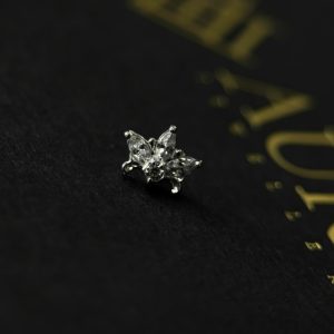 Накрутка Royal Lilic small из белого золота