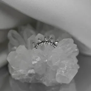 Накрутка с кристаллами Swarovski крупная капля