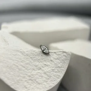 Накрутка с кристаллами Swarovski ромб кристальный
