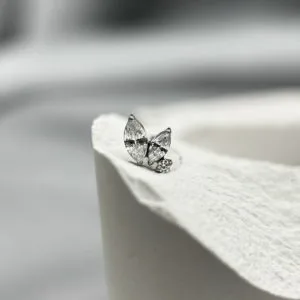 Накрутка с кристаллами Swarovski одиночный круглый
