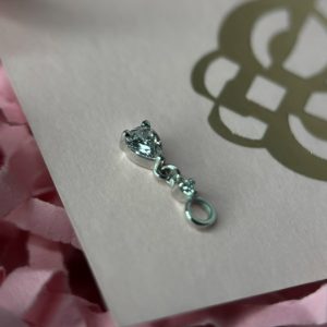 Tear Sharm из белого золота с кристаллами Swarovski