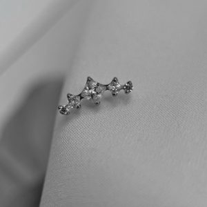 Топ с кристаллами Swarovski звезда крупная лучи