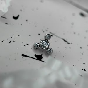 Накрутка с кристаллами Swarovski темный круг крапаны