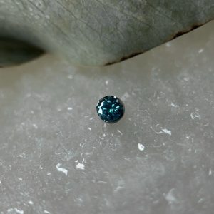 Топ с кристаллом Swarovski в голубом оттенке